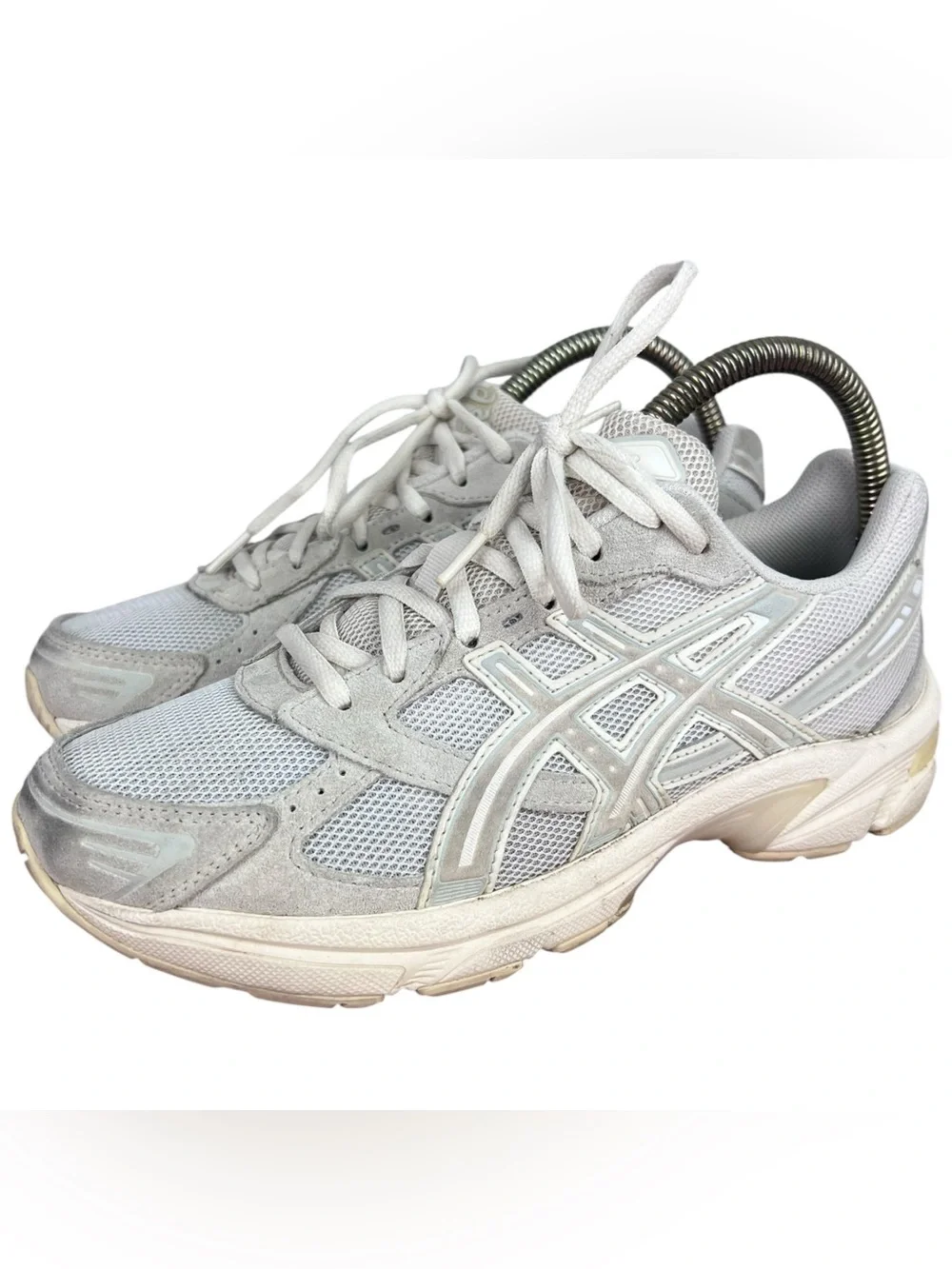 ASICS Gel-1130 Athletic Running Shoe Cream/Ivory Suede Women's US 8.5 (1202A163)